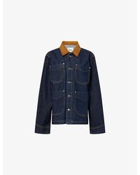 KHAITE - Wyatt Patch-Pocket Denim Jacket - Lyst
