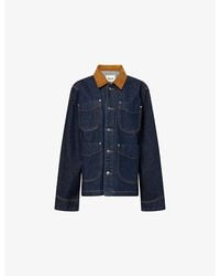 KHAITE - Wyatt Patch-Pocket Denim Jacket - Lyst