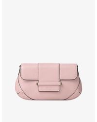 Jimmy Choo - Bar Wallet With Chain Leather Shoulder Bag - Lyst