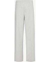 Daily Paper - Dembe Straight-leg High-rise Cotton-poplin Trousers - Lyst