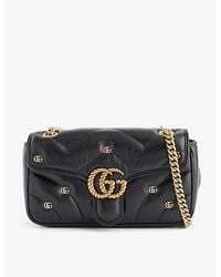 Gucci - Marmont Quilted-leather Cross-body Bag - Lyst
