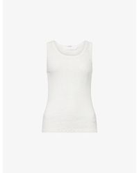 Mother - The Runner Up Round-Neck Cotton Tank Top - Lyst