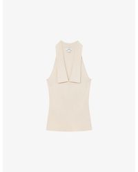 Reiss - Vera Ribbed Knitted Vest Top - Lyst