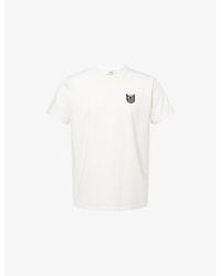 ARRELS Barcelona - X Baseman Cat-Embroidered Crewneck Cotton-Jersey T-Shirt - Lyst