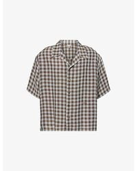 Loewe - Checked Boxy-Fit Cotton-Blend Shirt - Lyst
