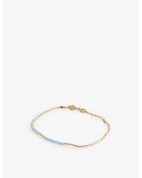 Anni Lu - Asym 18ct Yellow Gold-plated Brass And Glass Bead Bracelet - Lyst