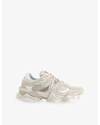 New Balance - 9060 Suede And Mesh Trainers - Lyst