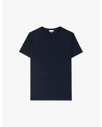 Reiss - Bless Crewneck Cotton-jersey T-shirt - Lyst