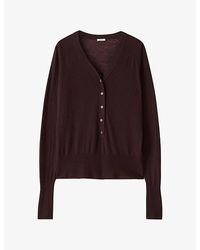 JOSEPH - Reem Cashair Henley Cashmere Top - Lyst