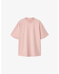 AllSaints - Xander Logo-Embossed Short-Sleeve Cotton T-Shirt - Lyst