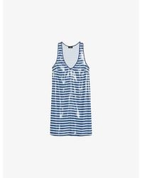 Zadig & Voltaire - Rasha Striped Sequin-Embellished Mini Dress - Lyst