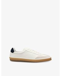 BOSS - Beckham X Leather And Suede Low-Top Trainers - Lyst
