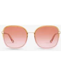 Chloé - Ch0031s Square-frame Acetate Sunglasses - Lyst