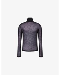 Rick Owens - Oversized Turtle Neck Sheer Cashmere Jumper - Lyst