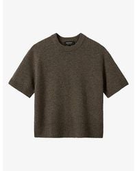 Whistles - Crewneck Short-Sleeve Wool T-Shirt - Lyst