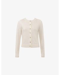 House Of Cb - Round-Neck Cashmere And Merino Wool-Blend Cardigan - Lyst