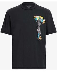 AllSaints - Lofty Balloon Graphic-logo Print Organic-cotton T-shirt - Lyst