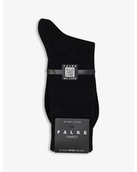 FALKE - Family Ankle-Length Stretch-Cotton-Blend Socks - Lyst