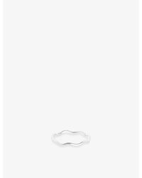 Astrid & Miyu - Wave 14Ct Band Ring - Lyst