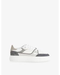 Arne - Atlas Leather And Mesh Trainers - Lyst