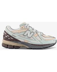 New Balance - 1906 Brand-patch Leather And Mesh Low-top Trainers - Lyst
