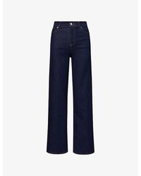 FRAME - Le Slim Palazzo Denim Jeans - Lyst