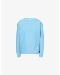 Sporty & Rich - Runner Soft Crewneck Cotton-Jersey Sweatshirt - Lyst