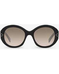 Celine - Cl40240i Round-frame Acetate Sunglasses - Lyst