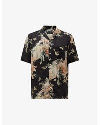 AllSaints - Timor Tropical-print Relaxed-fit Woven Shirt X - Lyst