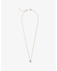 Kismet by Milka - Comet Mini Metal And 0.12Ct Diamond Pendant Necklace - Lyst