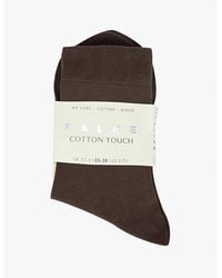 FALKE - Cotton Touch Cotton-Blend Socks - Lyst