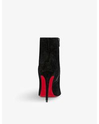 Christian Louboutin Eloise Booty 100 Calf Black Lyst