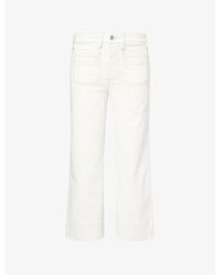 PAIGE - Anessa Wide-Leg Denim Jeans - Lyst