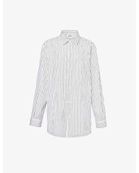 Jean Paul Gaultier - Haute Jeannerie Stripe-pattern Oversized-fit Cotton Shirt - Lyst