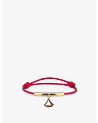 BVLGARI - Divas' Dream-Plated Brass, Enamel And Cord Bracelet - Lyst