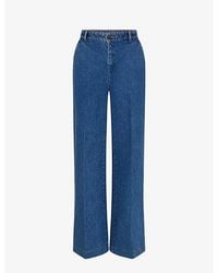 Soeur - California Wide Flared-Leg High-Rise Jeans - Lyst