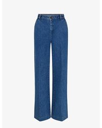 Soeur - California Wide Flared-leg High-rise Jeans - Lyst