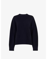 Whistles - Relaxed-Fit Side-Split Wool Jumper - Lyst