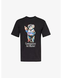 Market - Art Bear Graphic-print Cotton-jersey T-shirt - Lyst