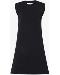 Jil Sander - Round-neck Sleeveless Knitted Mini Dress - Lyst