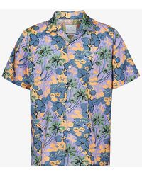 PS by Paul Smith - Floral-print Camp-collar Cotton-blend Shirt X - Lyst