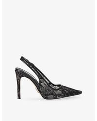 Steve Madden - Reyes Lace Heeled Slingback Courts - Lyst