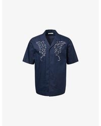 Dries Van Noten - Short-Sleeve Embroidered Cotton Shirt - Lyst