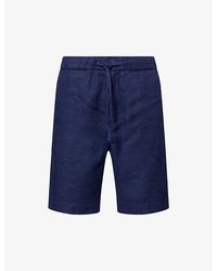 Frescobol Carioca - Felipe Elasticated-Waist Linen And Cotton-Blend Shorts - Lyst