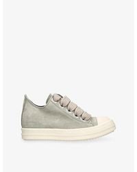 Rick Owens - Jumbo Laced Padded Low Leather Trainers - Lyst
