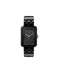 Chanel - H7946 Boy·friend Cyberdata Steel And 0.08ct Round-brilliant Diamond Quartz Watch - Lyst