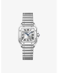 Cartier - Santos De Small Model Steel Watch - Lyst