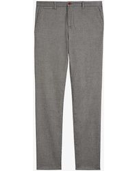Ted Baker - Baren Textured Slim-fit Stretch-woven Trousers - Lyst