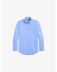 Polo Ralph Lauren - Brand-Embroidered Custom-Fit Cotton-Poplin Shirt - Lyst