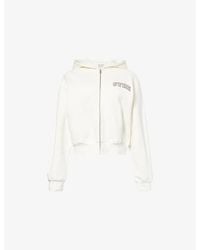 The Couture Club - Ctre Logo-Embroidered Cotton Hoody - Lyst